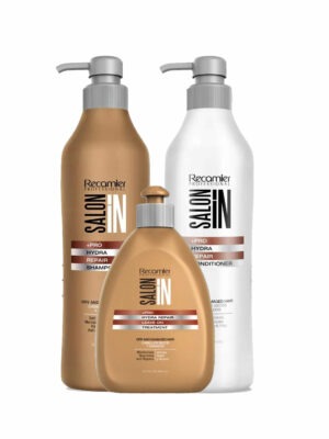 Pack Shampoo 1.000 ml + Acondicionador 1.000ml + Tratamiento 300 ml – PRO HIDRA REPAIR – SALON IN – RECAMIER